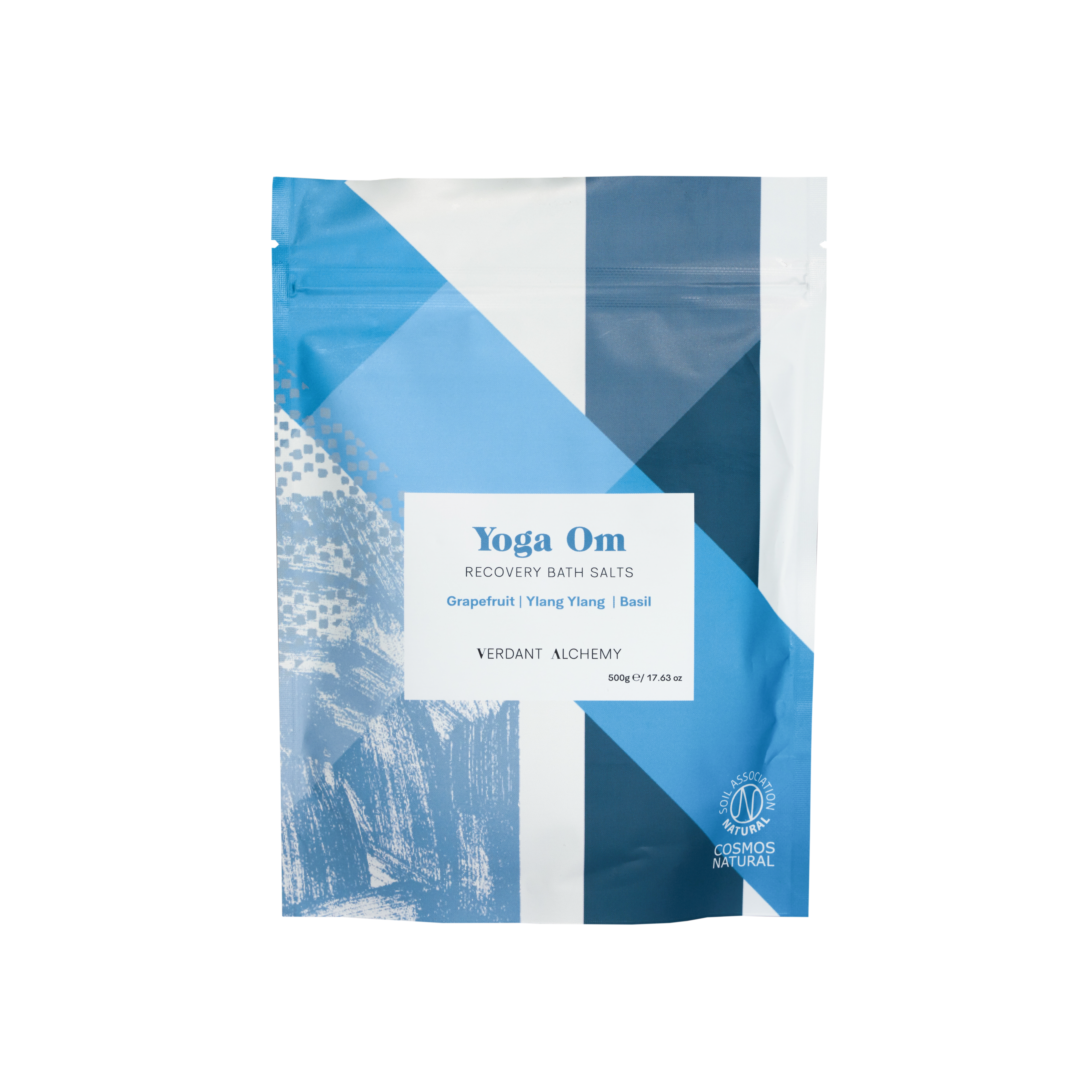 Verdant Alchemy Yoga Om recovery mineral bath salts made with magnesium to help you recover post practice or after exercise