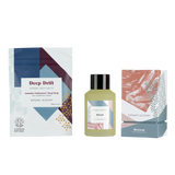 Verdant Alchemy Relax and Restore gift set with full size Retreat luxury bath oil and Deep Drift mineral bath salts made with lavender and ylang ylang oil.